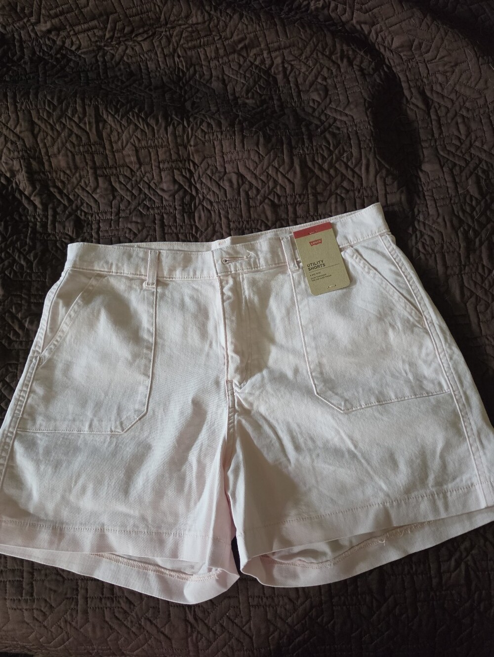 Utility Shorts in Light Pink - Women's Casual Shorts